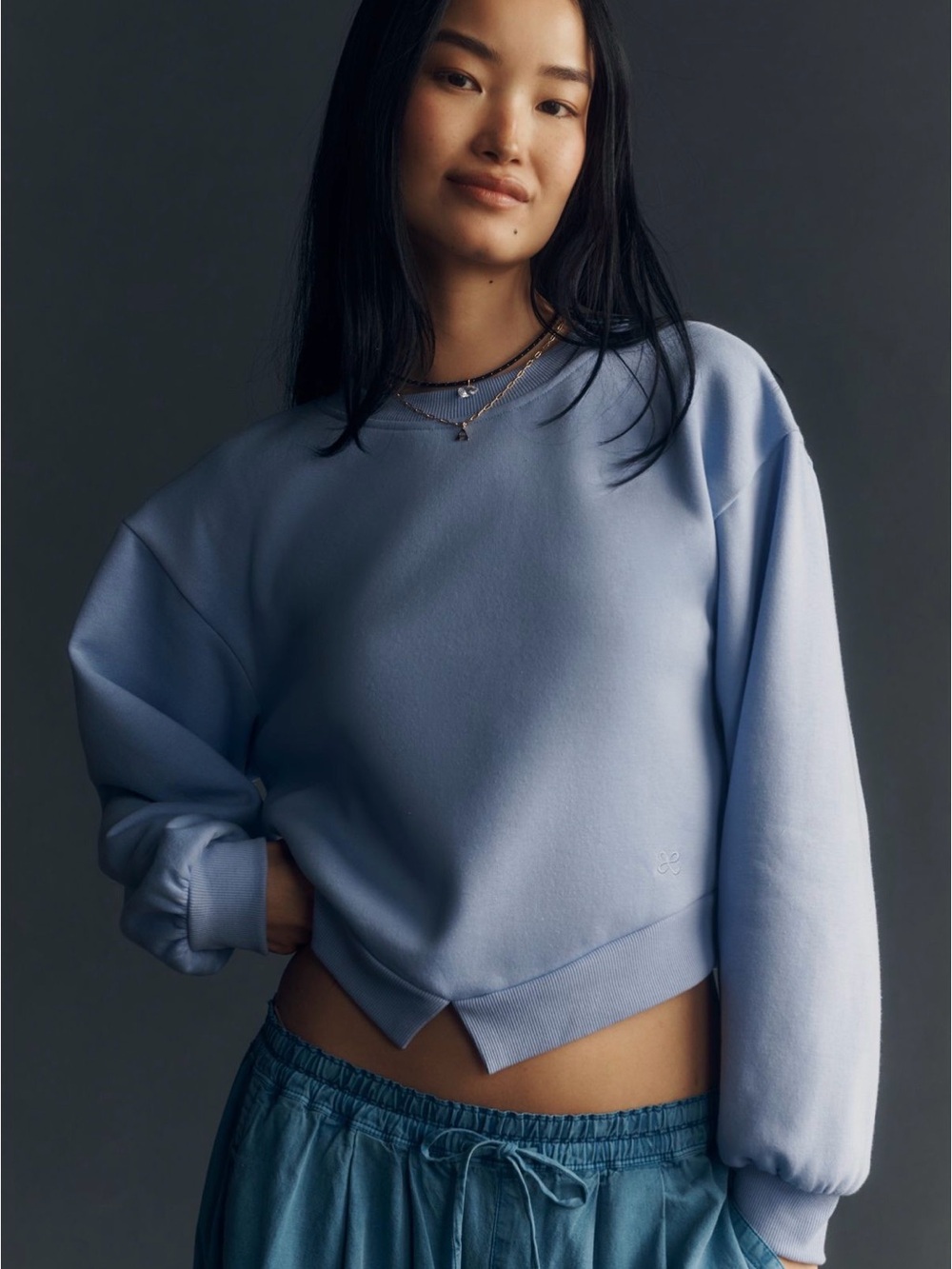 Anthropologie Private Jetty Crew-Neck Sweatshirt NWT